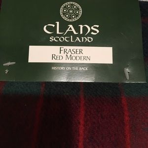 Clans of Scotland Fraser tartan scarf